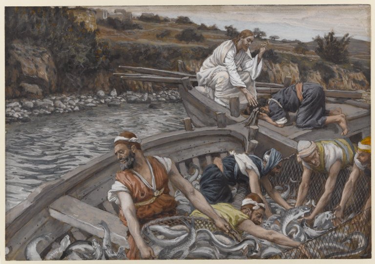 La pêche miraculeuse (La pesca milagrosa), James Tissot (francés, 1886-1896)