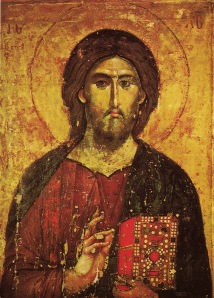 Icono del Cristo Pantocrator, Monasterio de Hilander, Monte Athos, Grecia