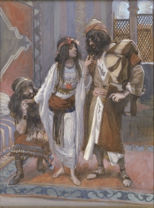 La prostituée de Jéricho et les deux espions, James Tissot (francés, 1902)